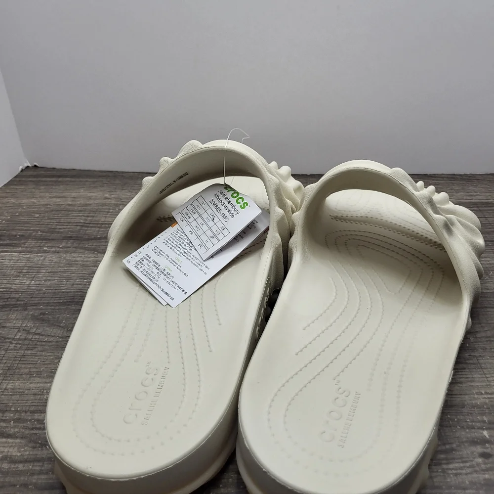 Salehe Bembury x Crocs The Pollex Slide Size 13 Mens Cream Recovery Sandals New